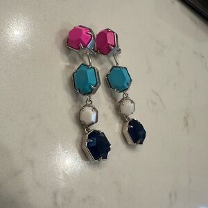Kendra Scott Colorful Geometric Drop Earrings